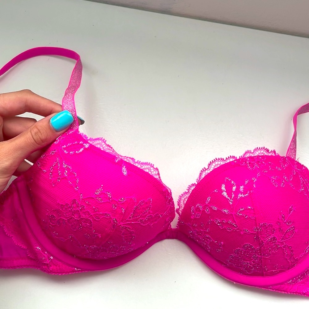 Victoria Secret glitter push Up Bra 32B